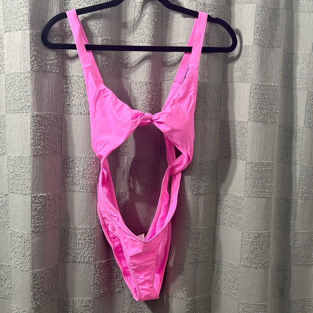 Pink Cut-Out Swimsuit NWOT